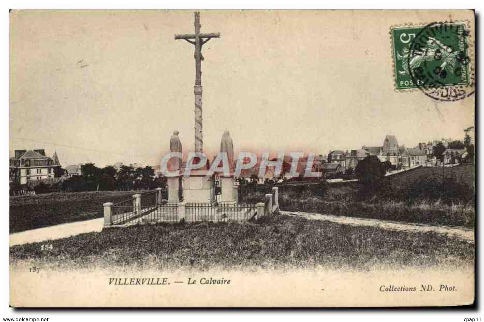 CPA Villerville Le Calvaire - Villerville