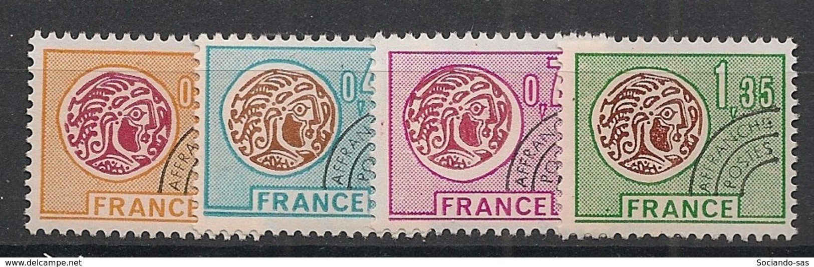 FRANCE - 1975 - Préo N°YT. 134 à 137 - Série Complète - Neuf Luxe ** / MNH / Postfrisch - 1964-1988