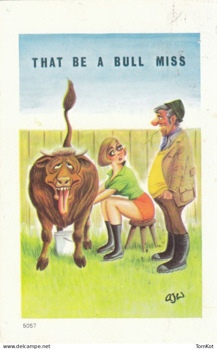 Old British Humoristic Postcard - Humor