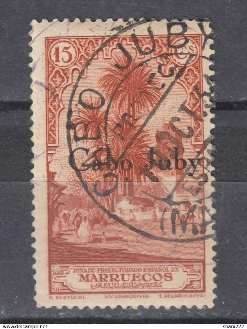 Spain - Cabo Juby - 1934 Views -  15c Value -used  (e-755) - Kaap Juby