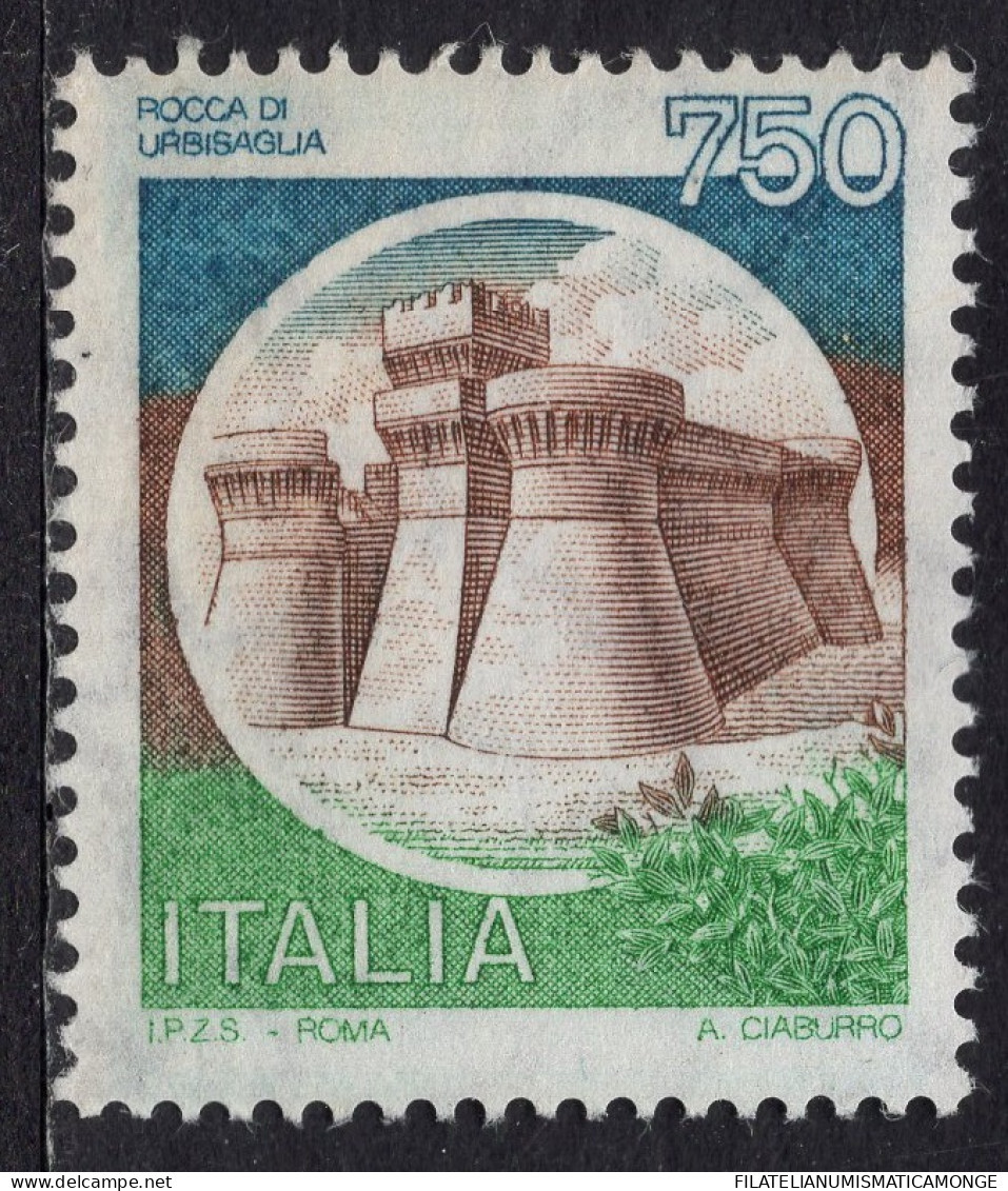 Italia / Italia 1990 Correo 1891 **/MNH Serie Basica ''Castillo'' - 1981-90: Mint/hinged