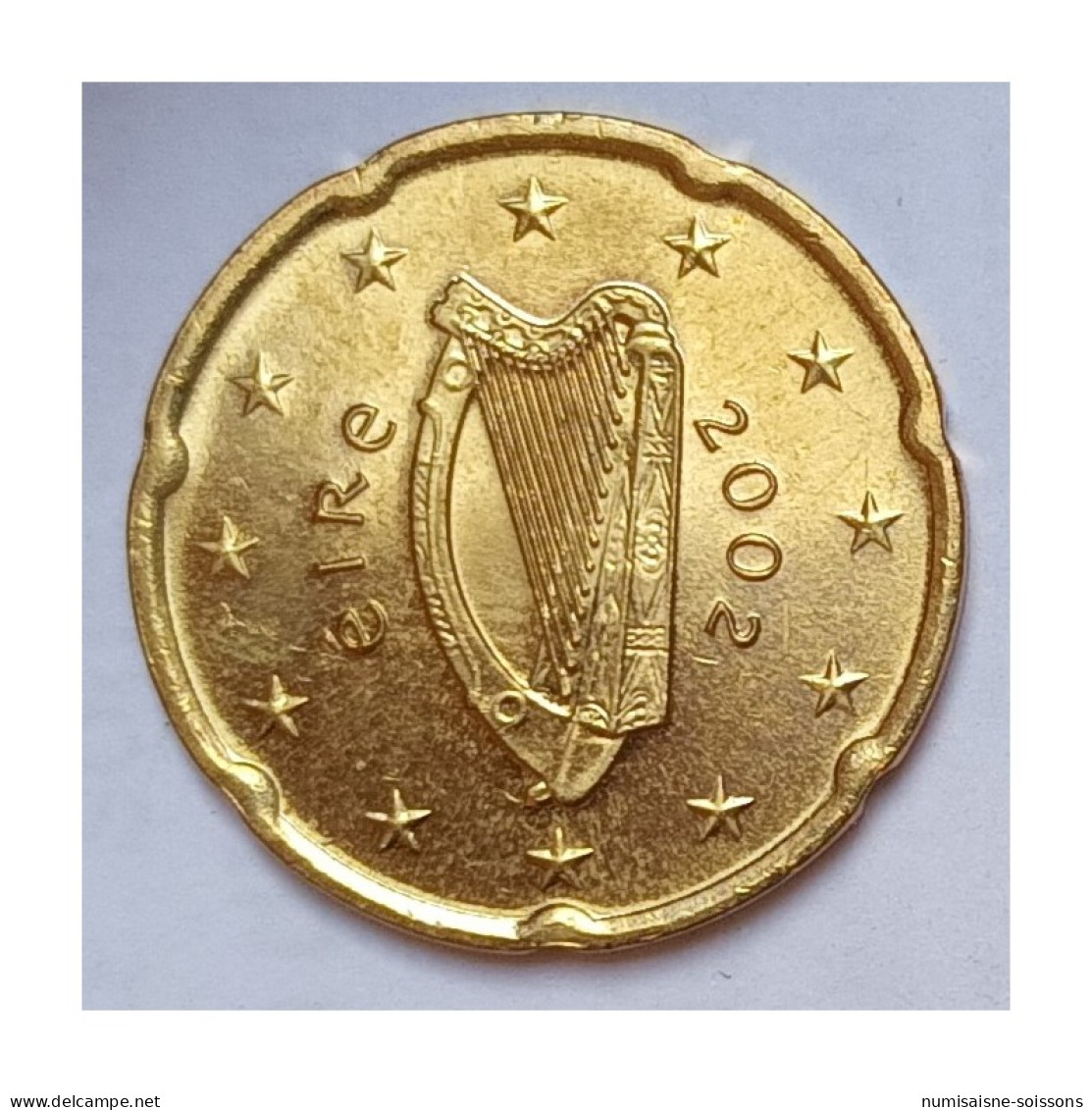 IRLANDE - 20 CENT 2002 - HARPE - SPL - Irlanda