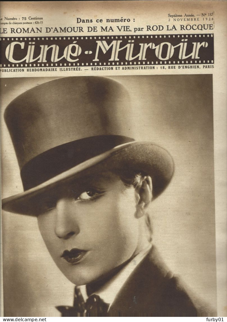 Cine Miroir N° 187  2 Novembre 1928  Lily Damita - Sandra Milovanoff - Rolla Norman - 1900 - 1949