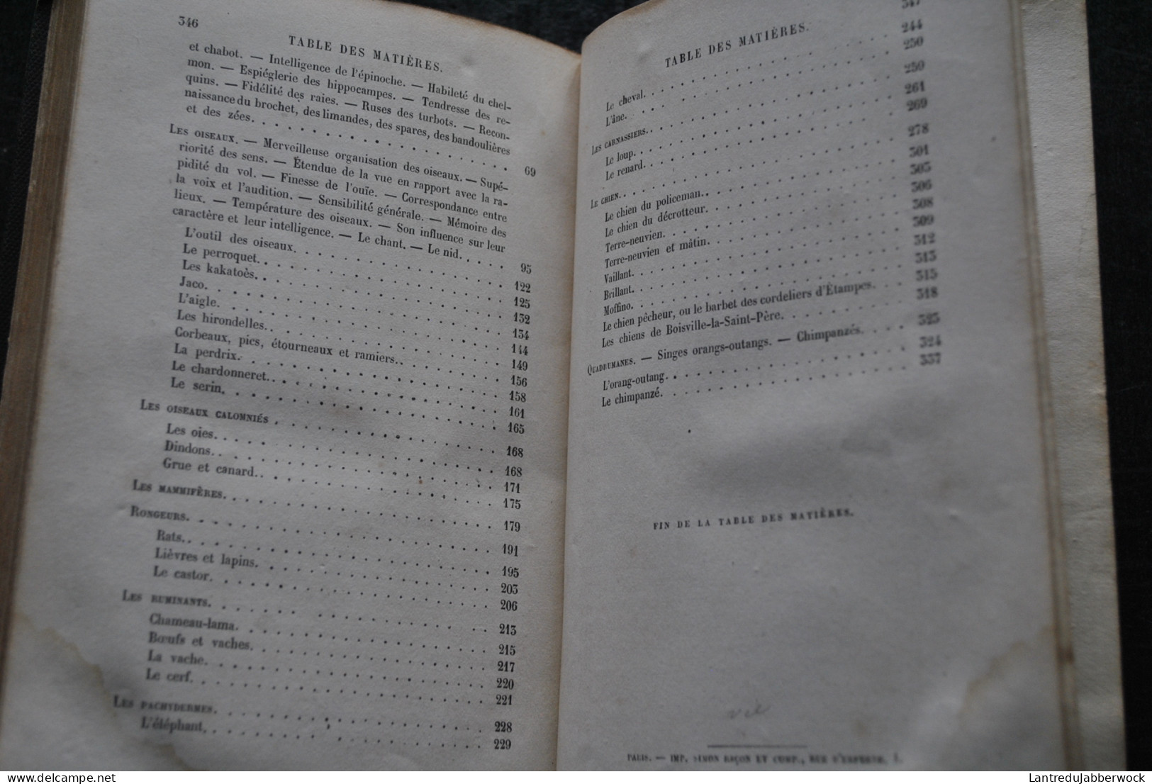Ernest MENAULT L'INTELLIGENCE DES ANIMAUX Hachette 1868 Bibliothèque des Merveilles illustrations Bayard Mesnel gravures