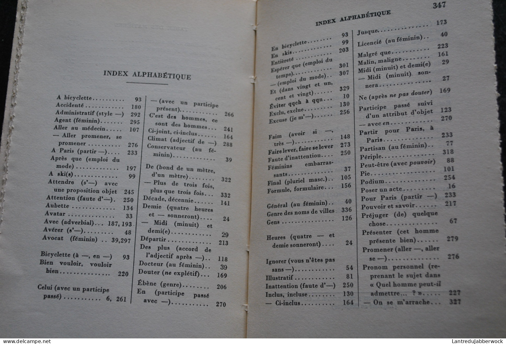 Maurice GREVISSE Prblèmes De Langage 1 Duculot 1961 : Règles Du Français Usage Exceptions Bicyclette Climat Vingt.... - Non Classés