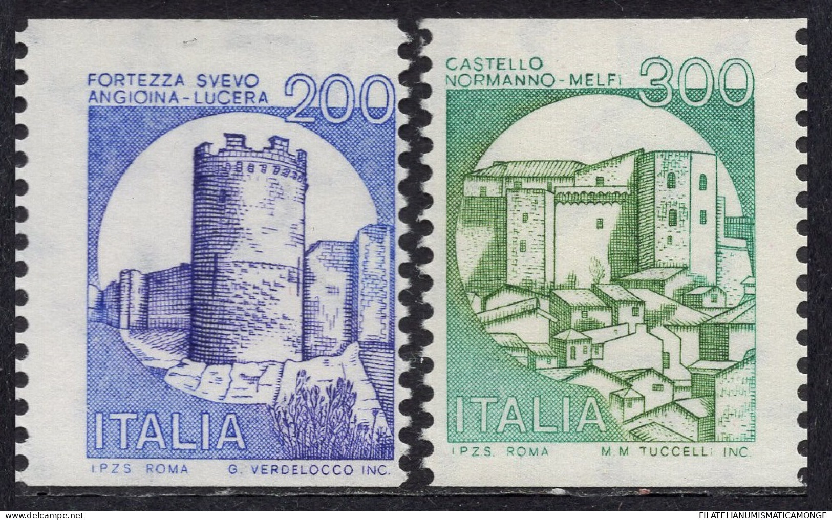 Italia / Italia 1981 Correo 1501/02 **/MNH Serie Basica ''Castillos'' (2 Sellos - 1981-90: Mint/hinged