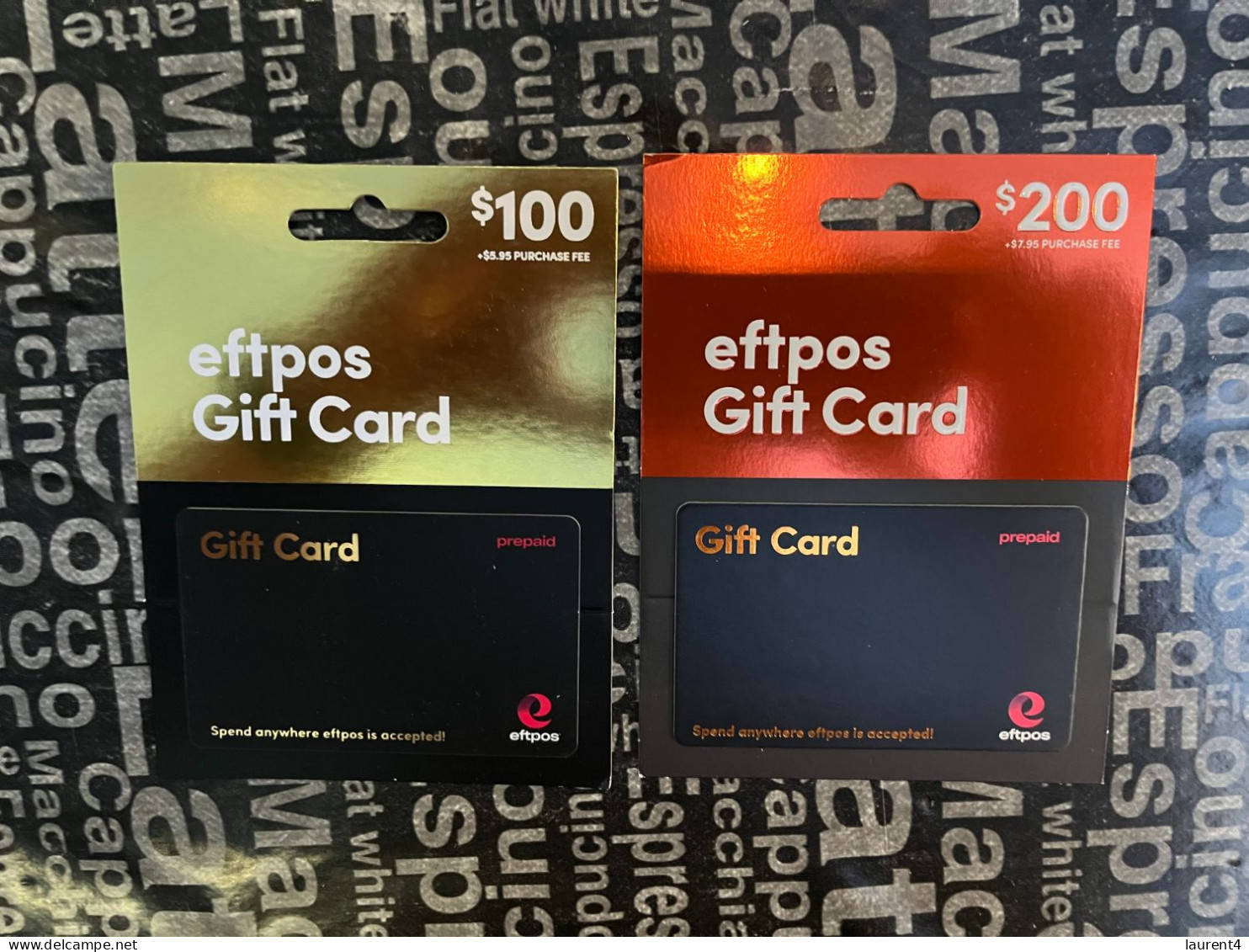 28-3-2024 (Gift Card 1) Collector Card - Australia - EFTPOS $30-50-100-200-400 (no Value On Card) + Presentation Support - Gift Cards