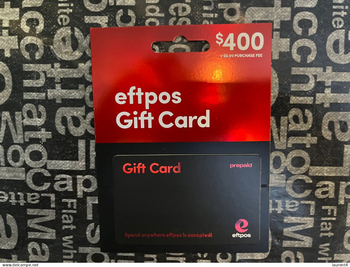 28-3-2024 (Gift Card 1) Collector Card - Australia - EFTPOS $30-50-100-200-400 (no Value On Card) + Presentation Support - Gift Cards