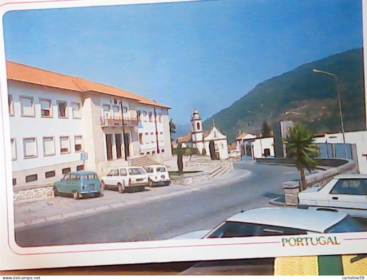 Manteigas -  Igreja De S. Pedro. Guarda. Portugal   AUTO CAR RENAULT R4  ALTRE N1985 JV5908 - Guarda