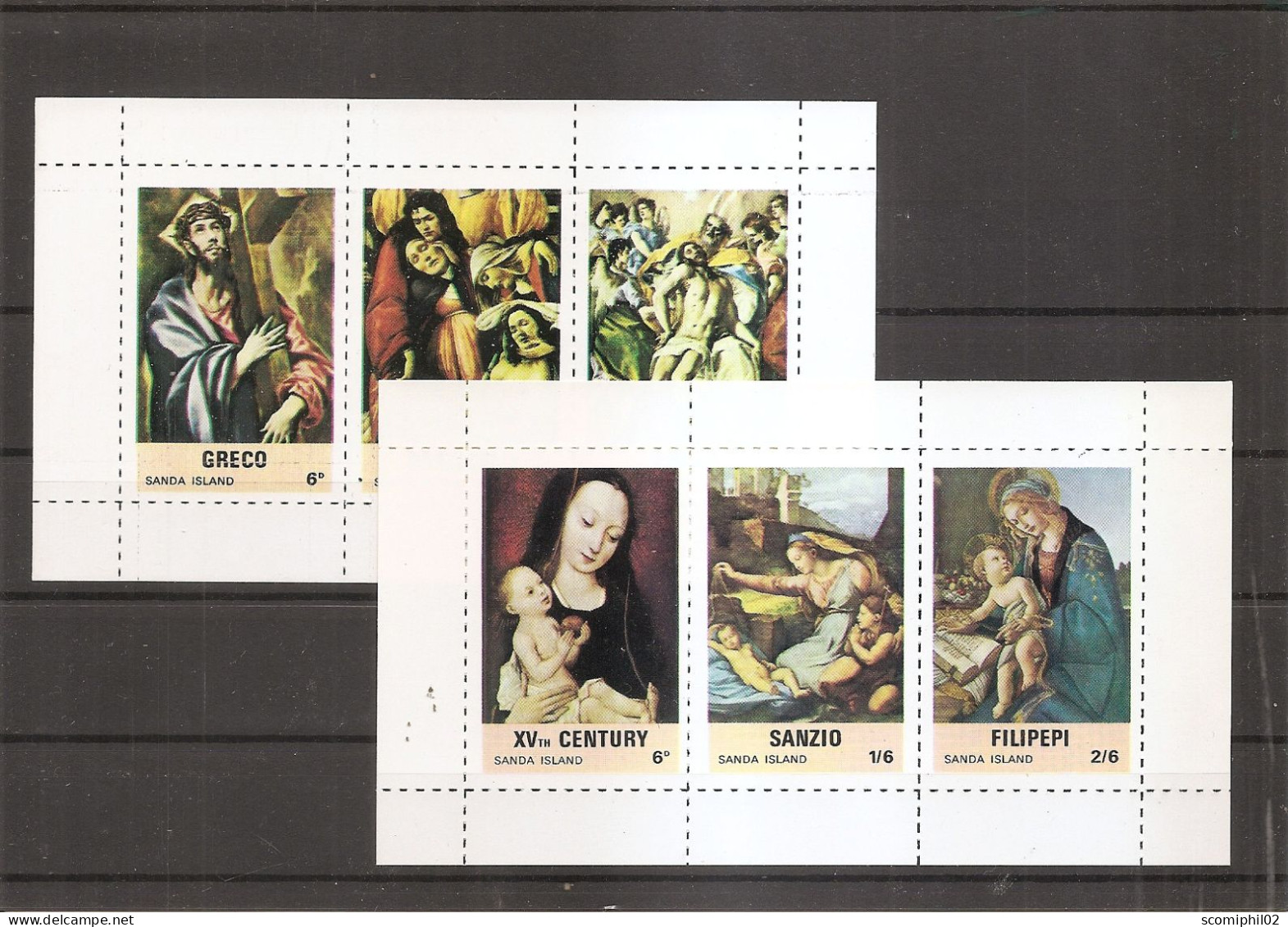 Religieux ( 2 BF Différents XXX -MNH - De Sanda Island ) - Religie