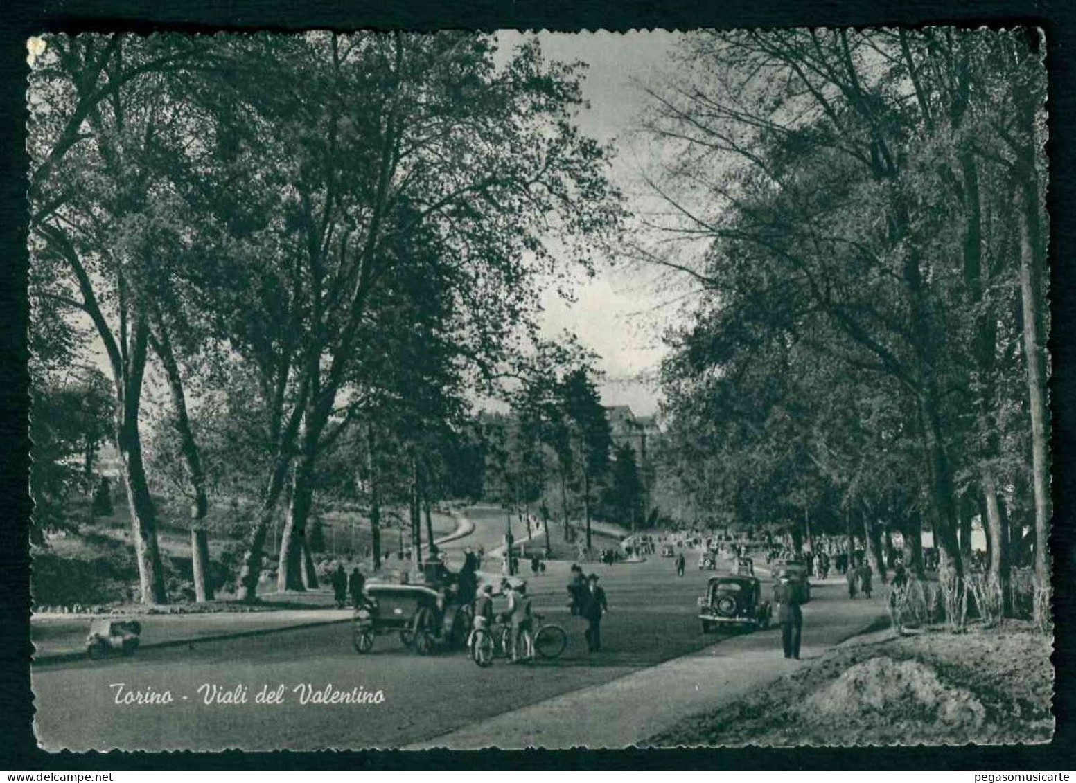 BD135 - TORINO VIALI DEL VALENTINO - ANIMATISSIMA AUTO CAR 1952 - Castello Del Valentino