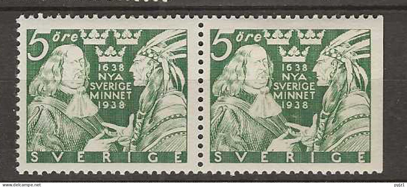 1938 MH Sweden Mi 245 BD - Unused Stamps