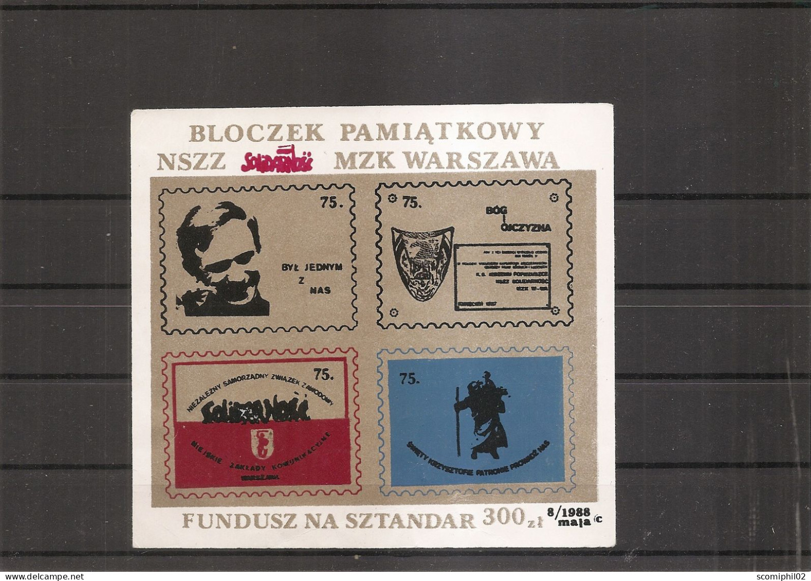 Pologne - Vignettes Solidarnosc ( BF De 1988 XXX -MNH ) - Viñetas Solidarnosc