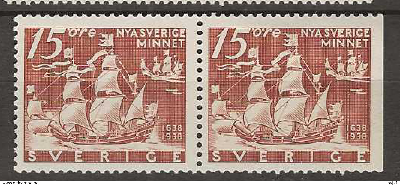 1938 MH Sweden Mi 246 BD - Unused Stamps