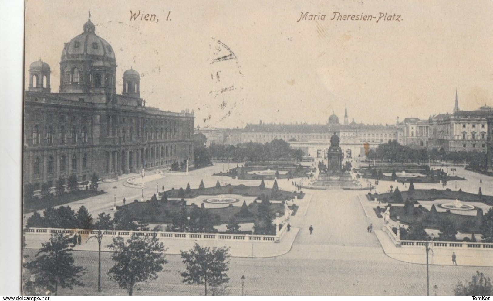 Old Postcard Wien I. Maria Theresien - Platz. - Briefe U. Dokumente