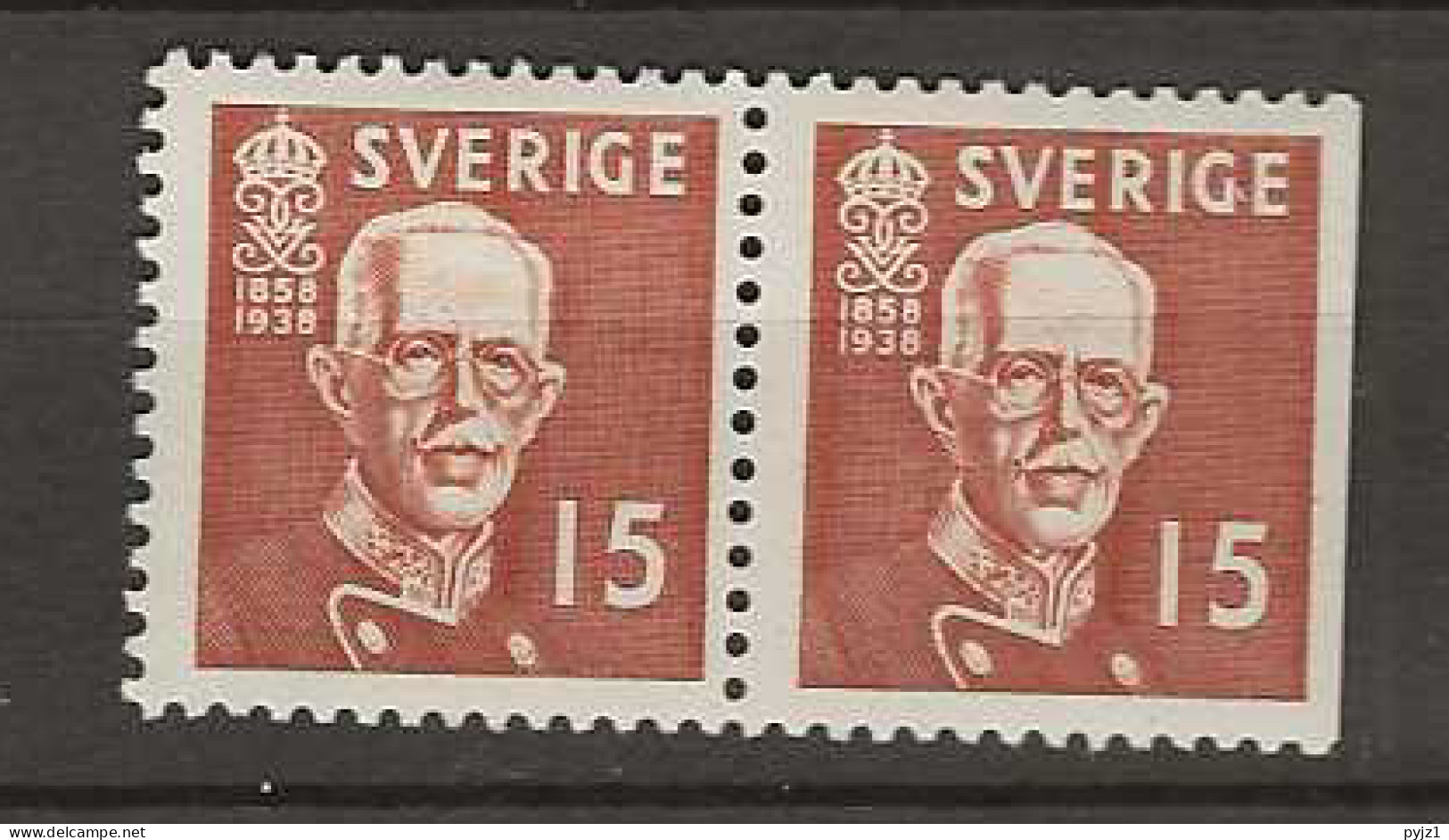 1938 MH Sweden Mi 251 BD - Unused Stamps