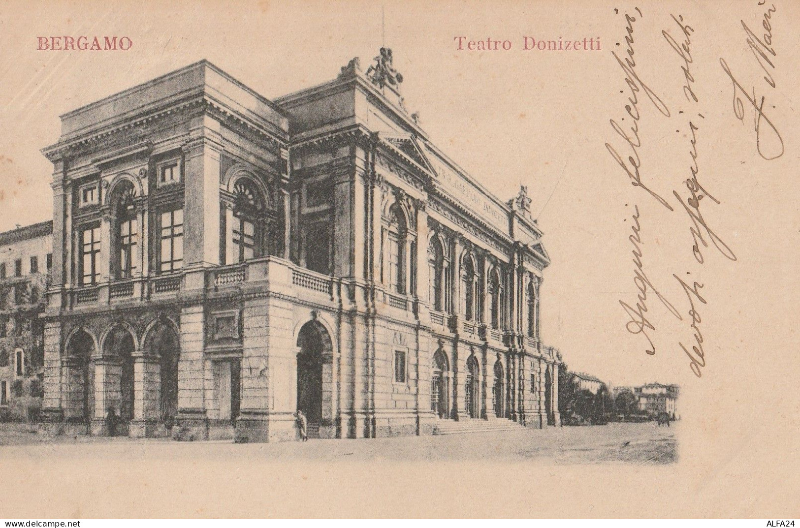 CARTOLINA BERGAMO TEATRO DONIZETTI (YK337 - Bergamo