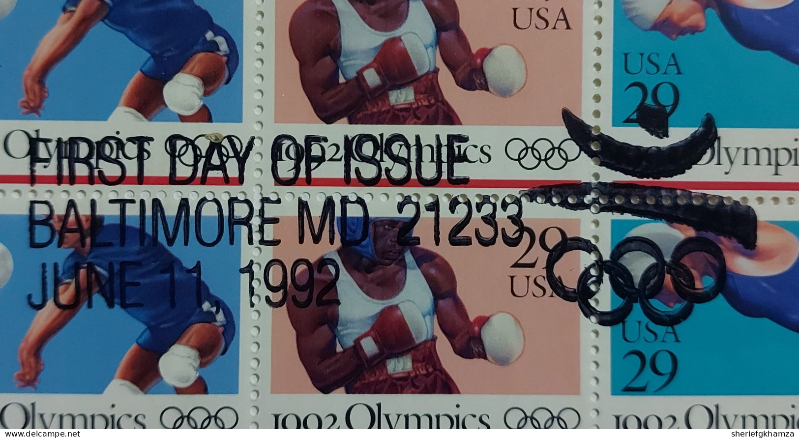 USA FDC Barcelona 1992 Olympics Block Two Complete Sets With A Face Value Of About $3 - Covers & Documents