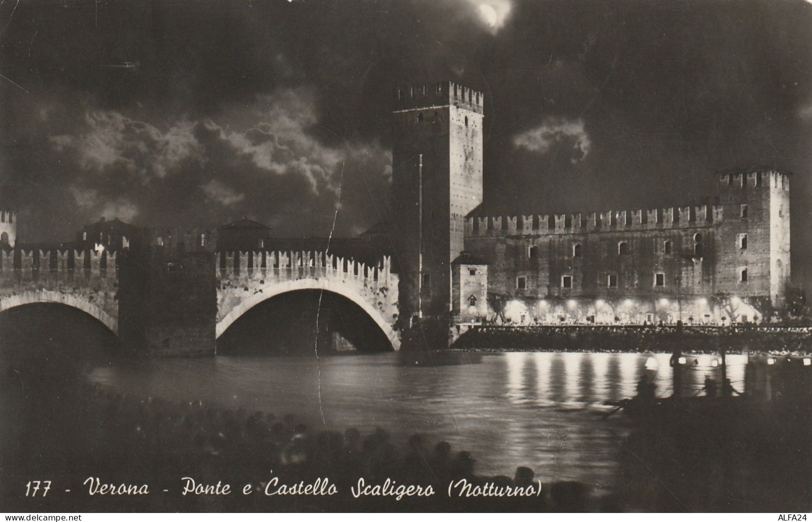 CARTOLINA 1944 RSI C.35 REGNO ANNULLO VERONA-7 SBARRE -FIRMATA BIONDI  (YK107 - Poststempel