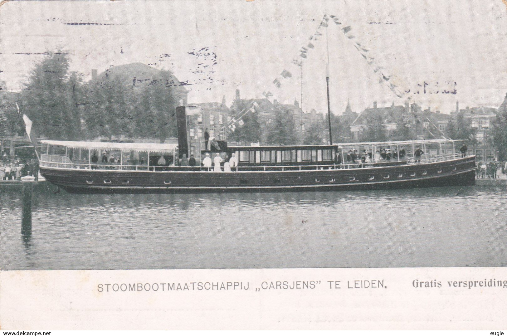 3214/ Stoombootmaatschappij Carsjens Te Leiden, Scheepvaart, 1911 - Leiden