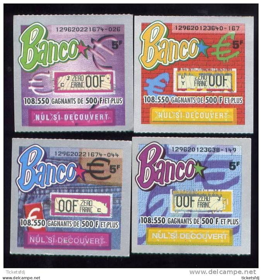 Grattage FDJ - Tickets BANCO En Francs Au Choix (12961-12962-12963-12964-12965) FRANCAISE DES JEUX - Billetes De Lotería