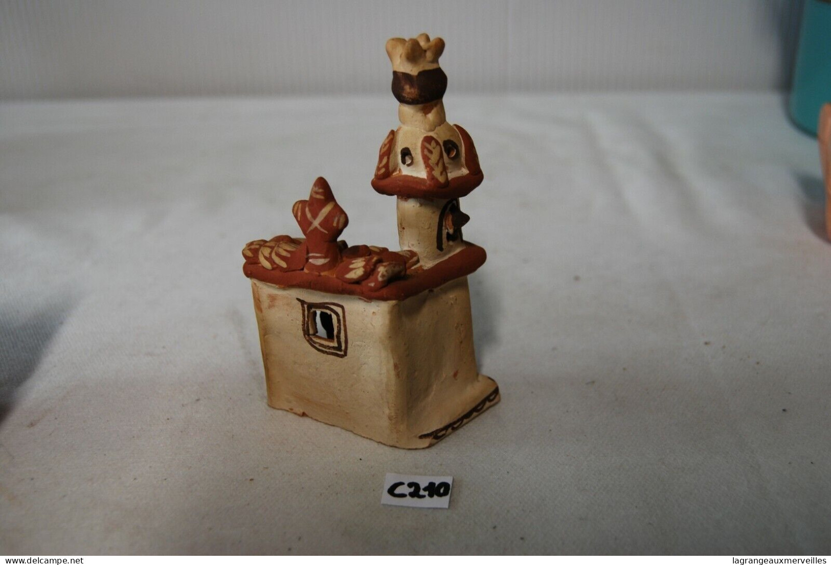 C210 Ancienne Statuette Tribal - Objet Africain - La Maison - Arte Africana