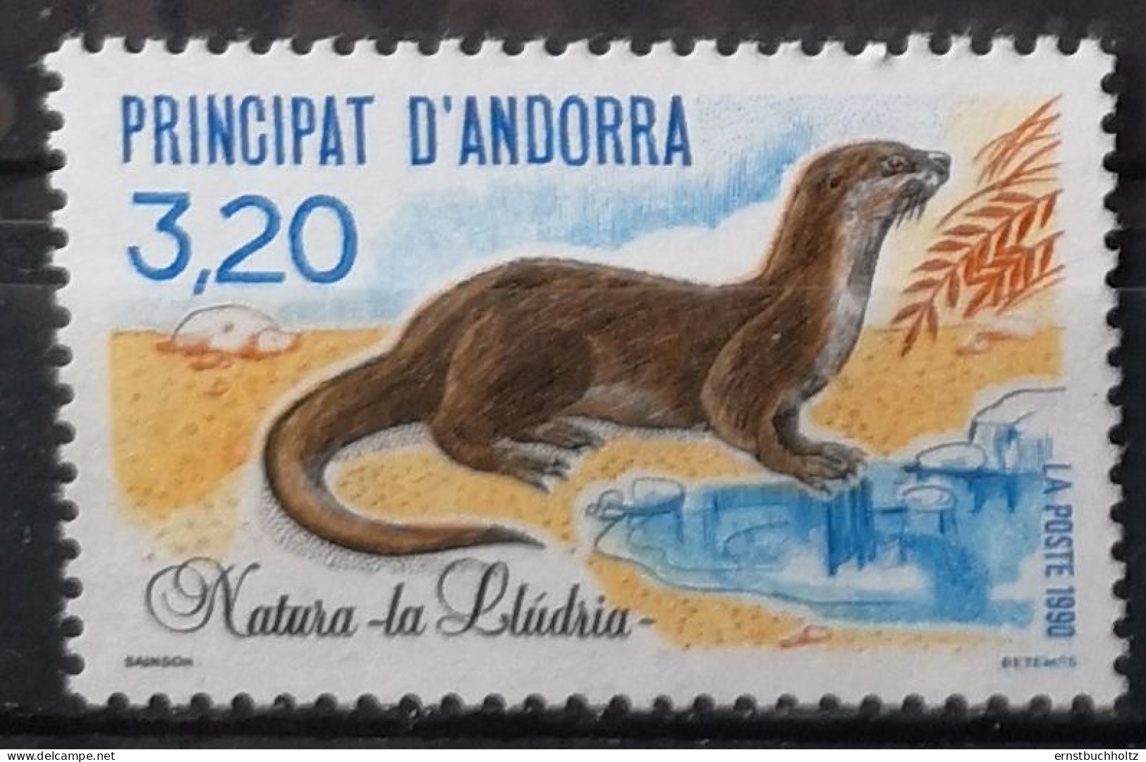 Andorra 1990 Schutz Von Flora Und Fauna Nur Der 1v Säuger Im Angebot - Unused Stamps