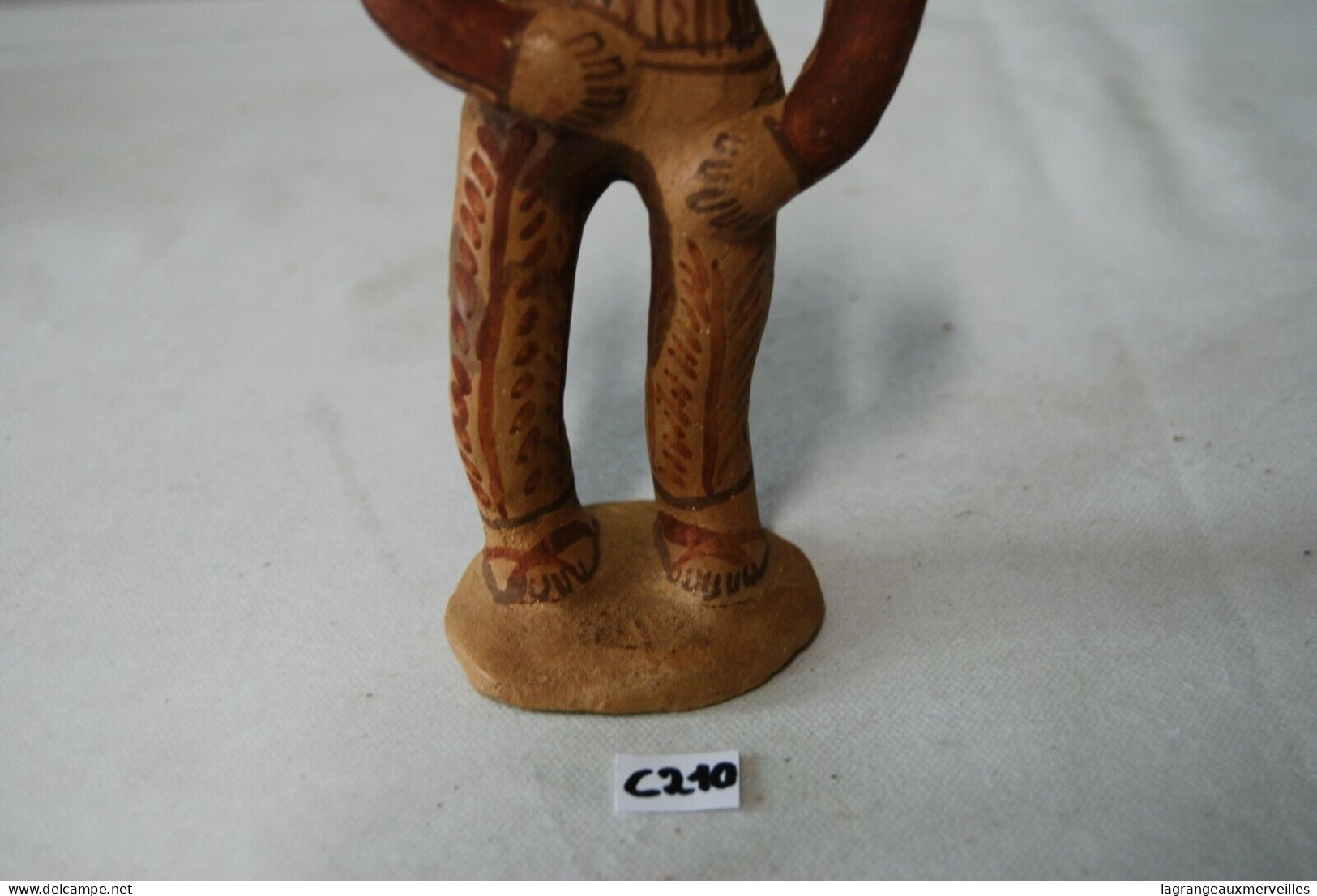 C210 Ancienne Statuette Tribal - Objet Africain - Afrikaanse Kunst
