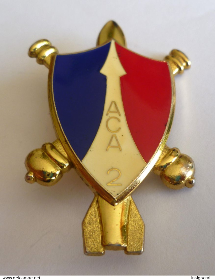 INSIGNE ACA 2 COMMANDEMENT D' ARTILLERIE 2° CORPS D' ARMEE, FFA - Y. DELSART G 2854 - Armée De Terre