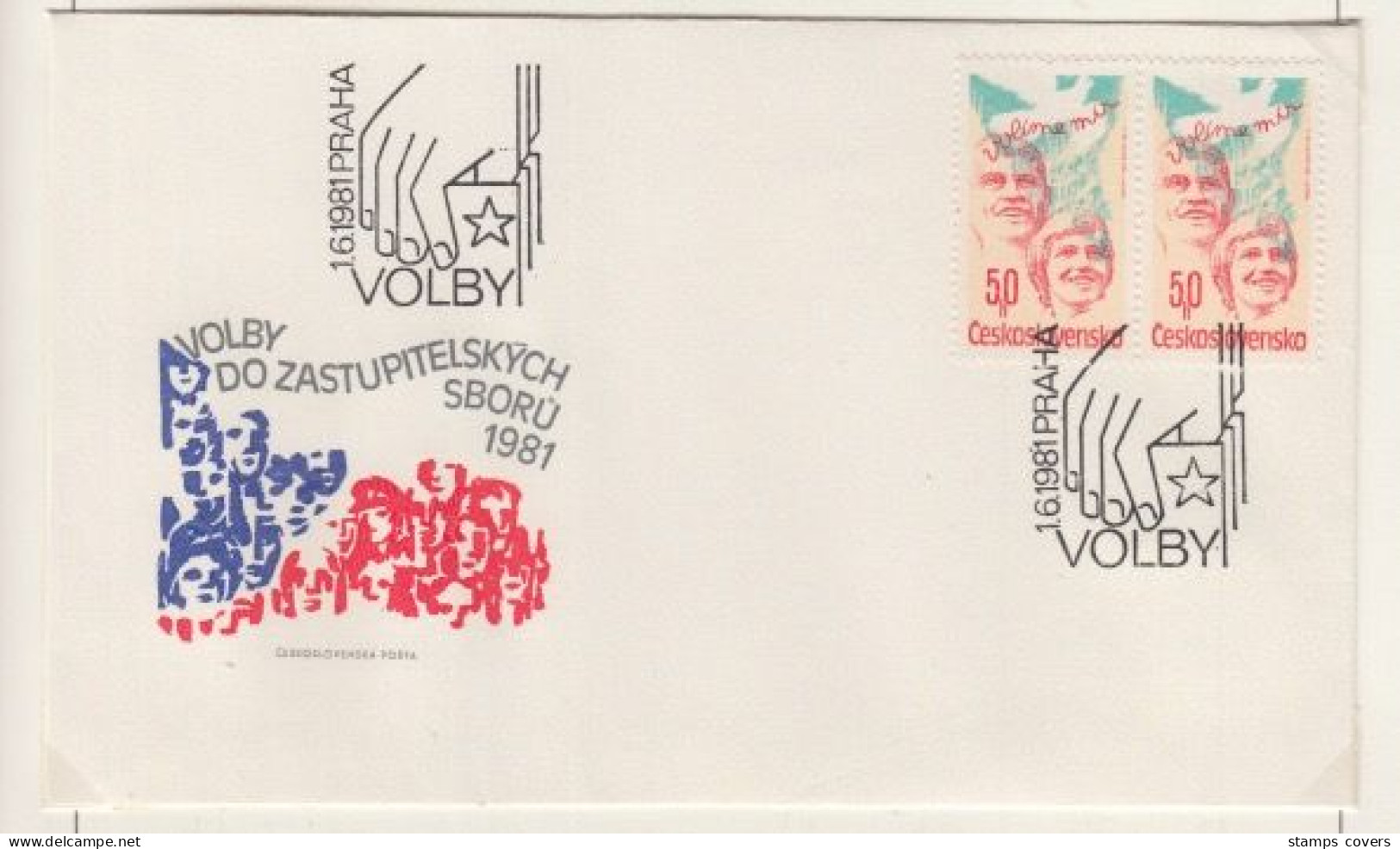 CESKOSLOVENSKO FDC MICHEL 2617 & 2618 Museum & Volby - FDC