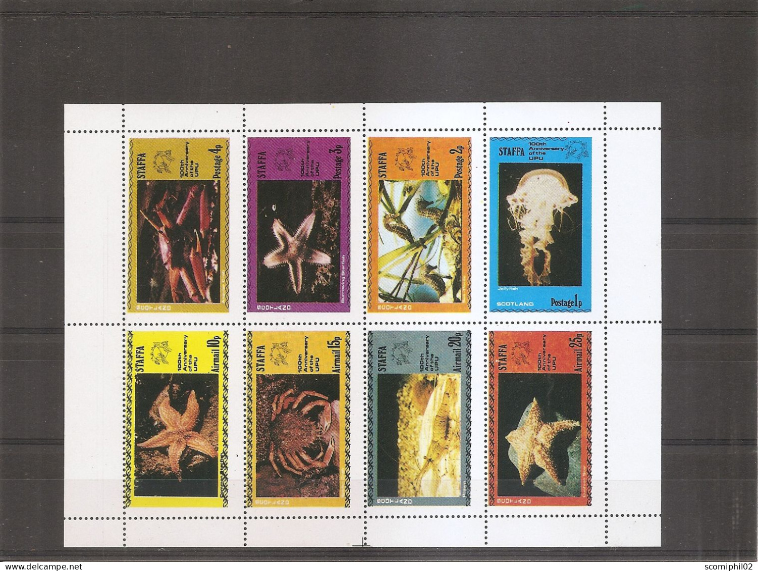 Vie Marine ( Série De 8 Timbres Privés XXX -MNH - De Staffa ) - Meereswelt