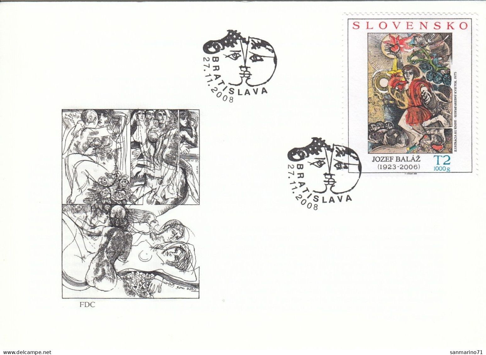 FDC SLOVAKIA 593 - FDC