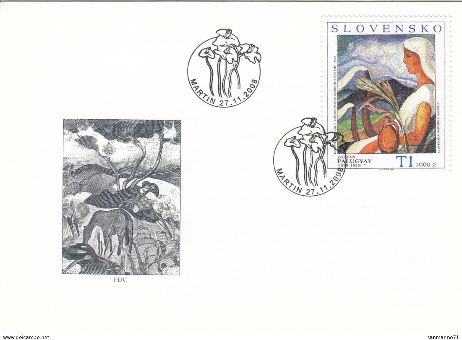 FDC SLOVAKIA 594 - FDC