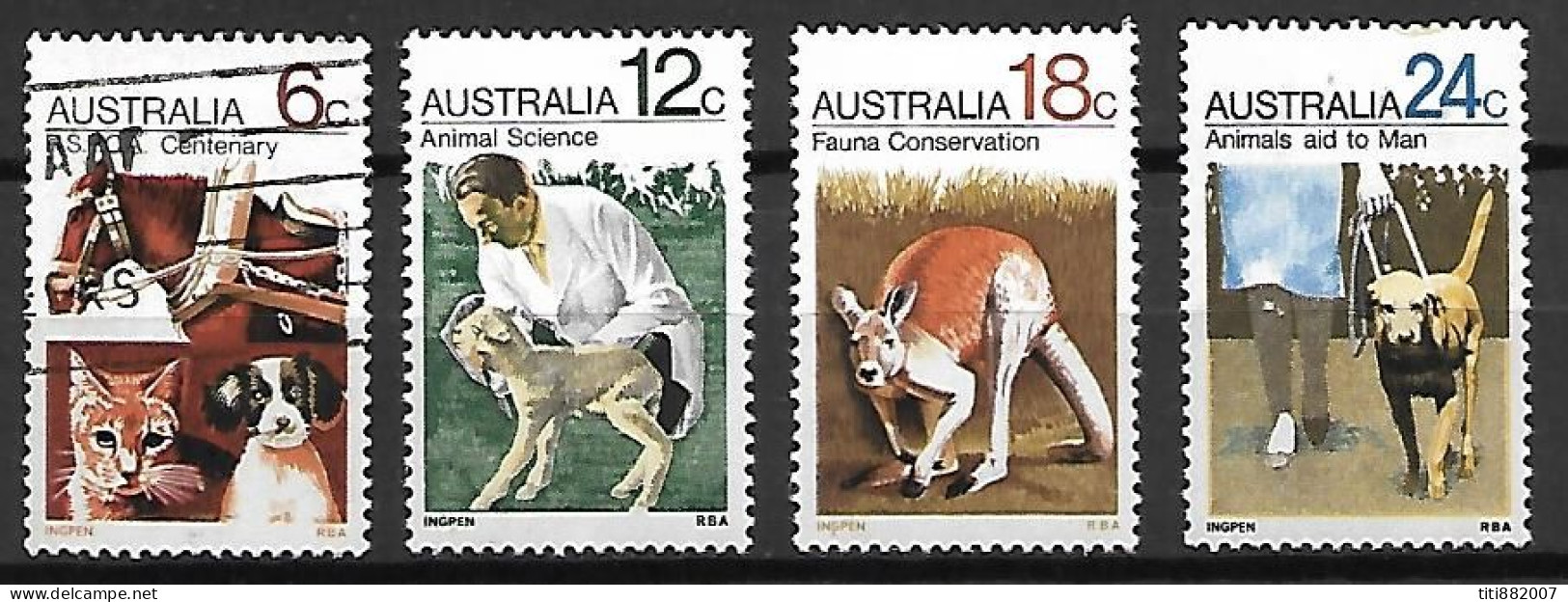 AUSTRALIE   -  1971 .  Série  4 Val.   Science Des Animaux. - Mint Stamps