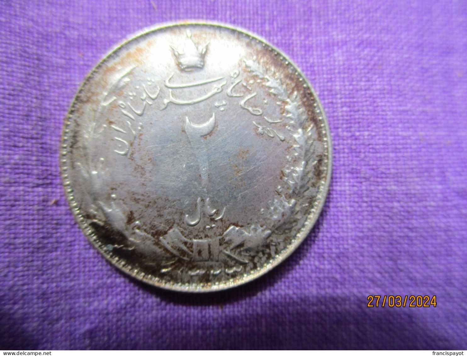 Iran: 2 Rial 1323 - 1944 - Iran