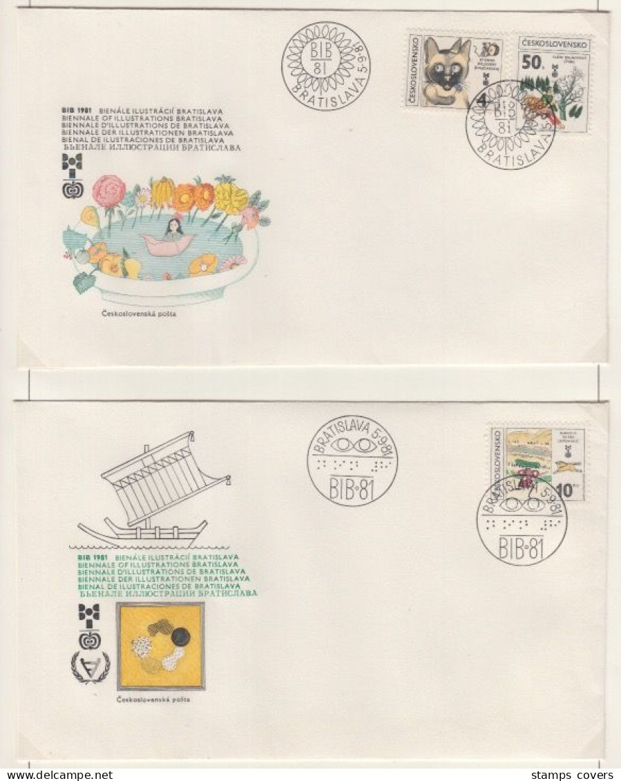 CESKOSLOVENSKO FDC MICHEL 2630/34 Presbourg - FDC