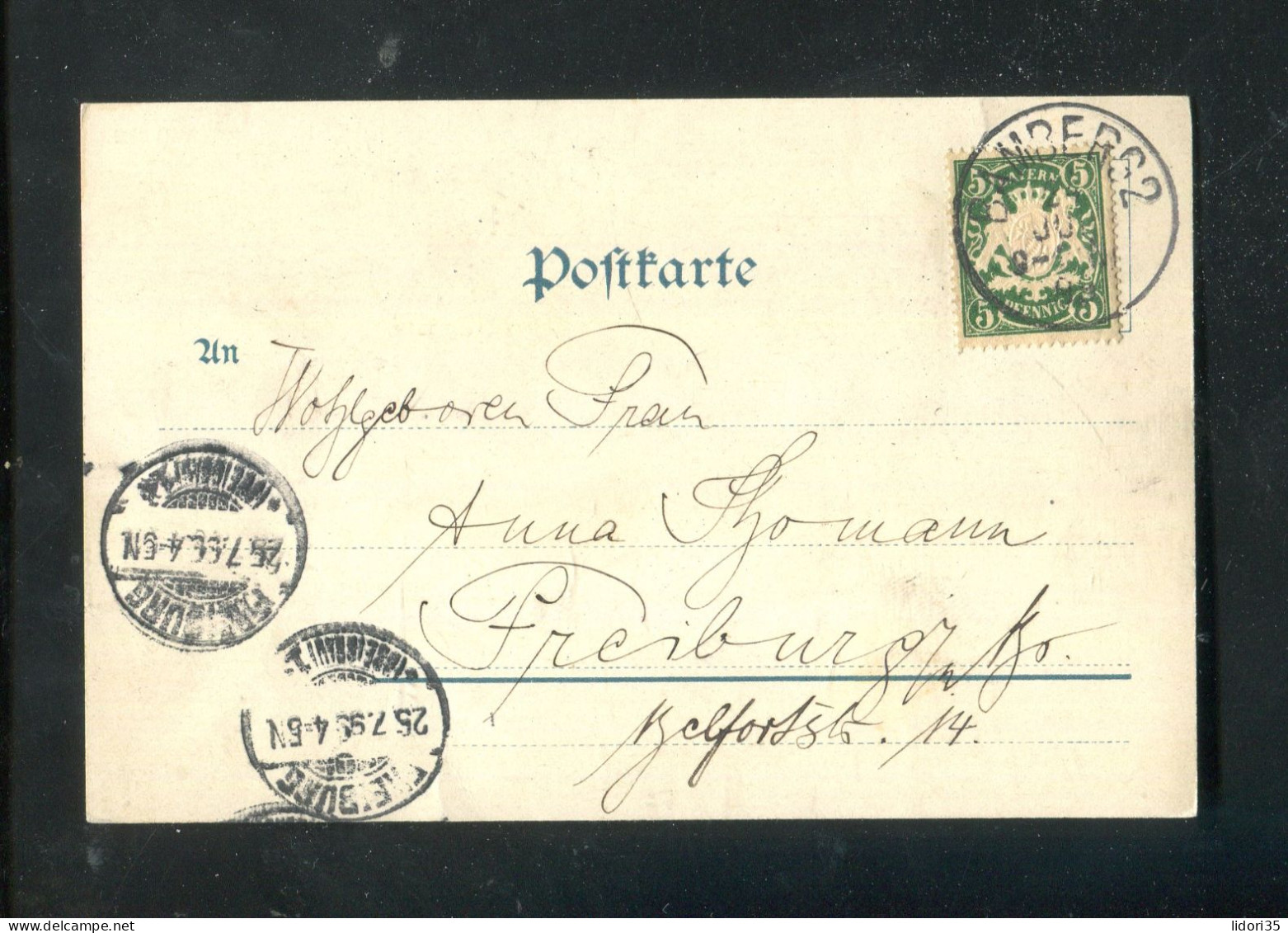 "GRUSS AUS BAMBERG" 1899, Fruehe AK "2 Ansichten" (L0127) - Bamberg
