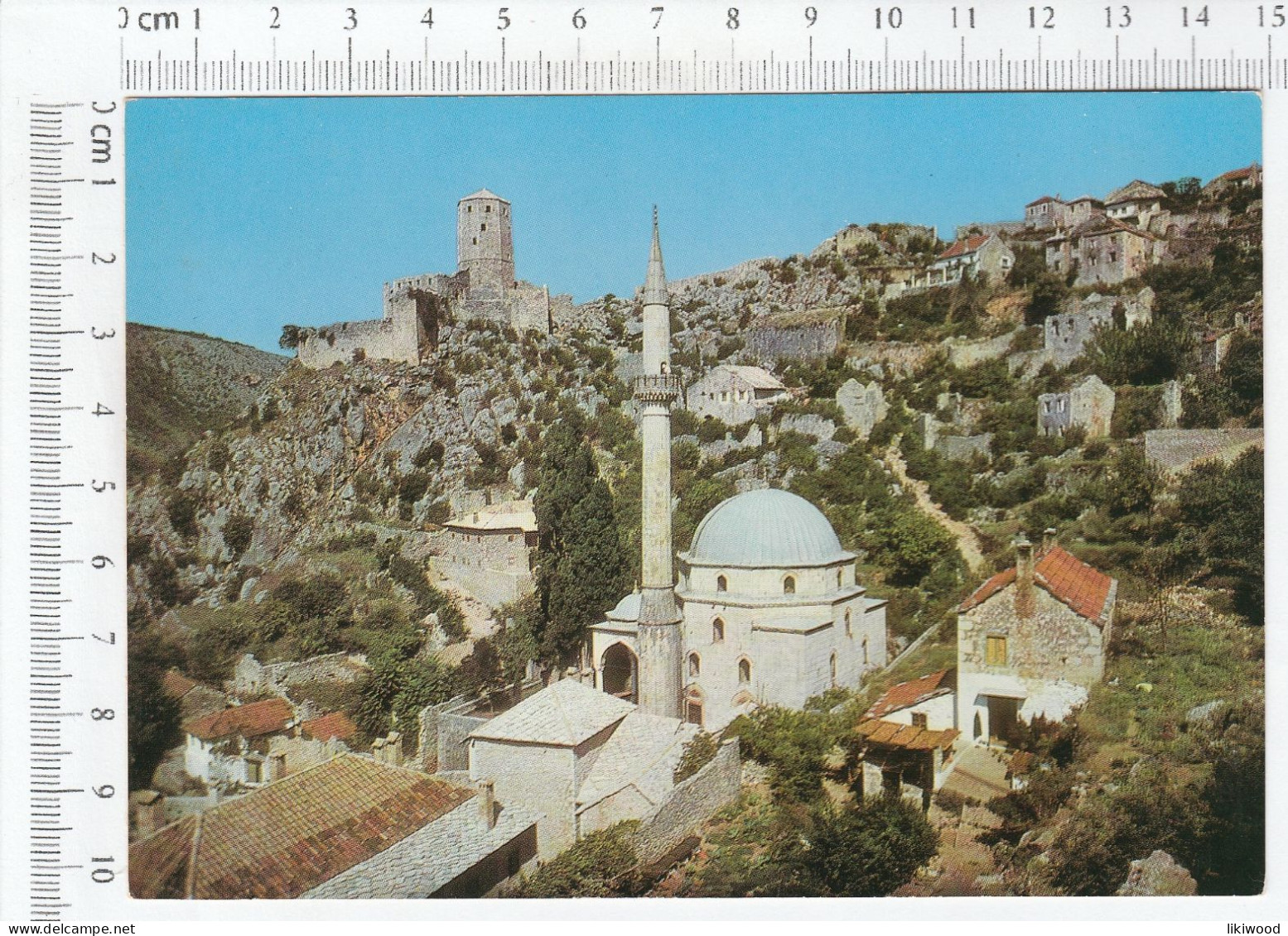 Počitelj - Šišman Ibrahim-pašina Džamija, Šišman Ibrahim Pasha Mosque - Počiteljska Tvrđava, Citadel - Bosnie-Herzegovine
