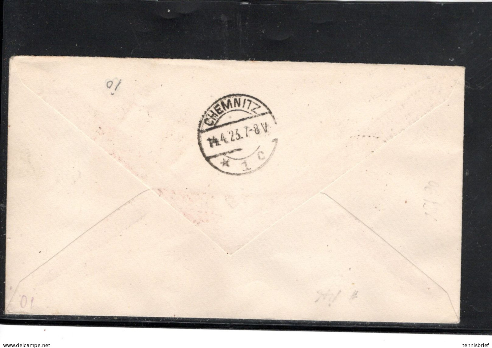 MEMEL ,1923 ,( 14.4. )  " WISCHWILL( MEMELGEBIET ) " Claire Sur 100 M. Bloc De 4 ,   ,rare Lettre Recommandee #1737 - Lettres & Documents