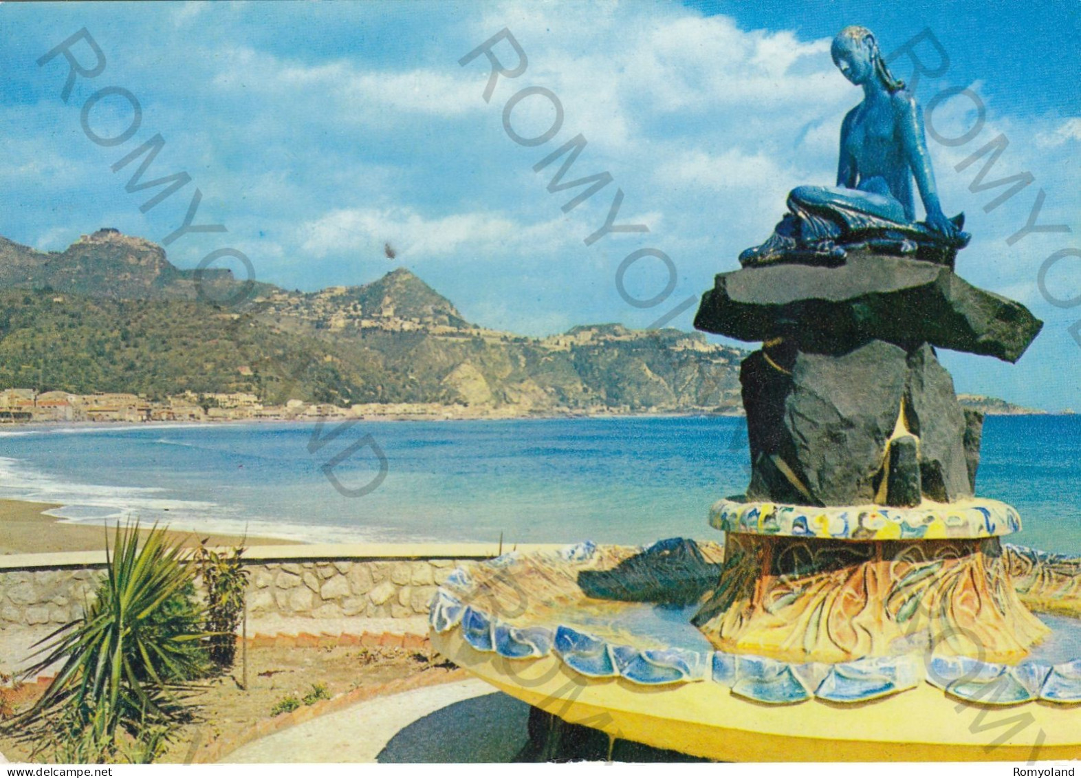 CARTOLINA  C6 TAORMINA,MESSINA,SICILIA-PANORAMA DA NAXOS-STORIA,MEMORIA,CULTURA,RELIGIONE,BELLA ITALIA,VIAGGIATA 1965 - Messina