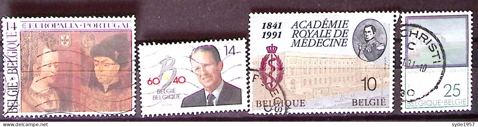 Belgique 1991 COB 2409, 2415, 2416, 2417, Oblitérés - Oblitérés