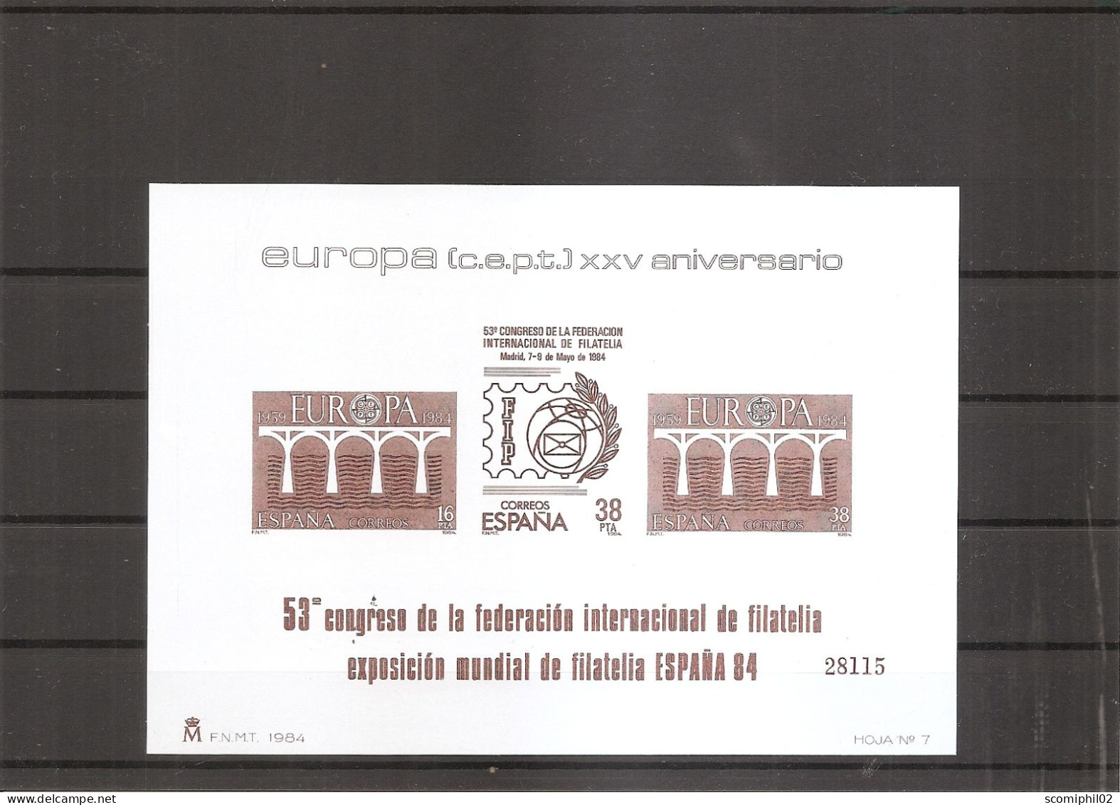 Espagne - Europa 1984 ( BF Commémoratif Privé XXX -MNH - à Voir) - Herdenkingsblaadjes