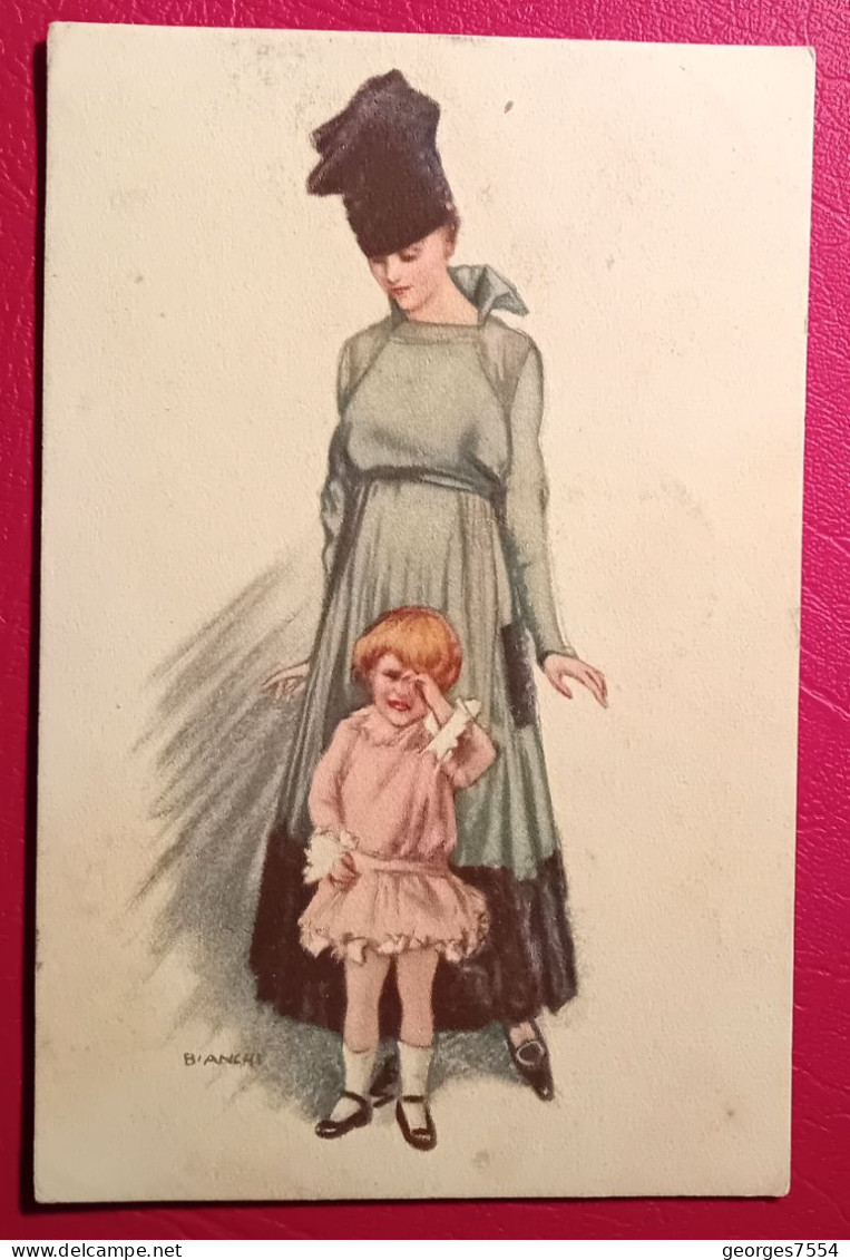 ILLUSTRATEUR " NANNI " FEMME ET SON ENFANT - Nanni