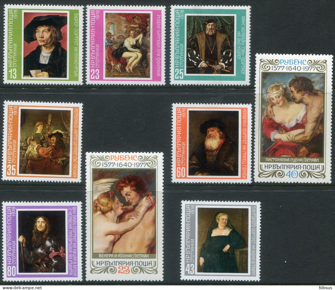 RUBENS - 1 set blokken en zegels diverse landen - Maxi en Postkaarten - Fdc's - feuillets en andere -  zie 26 scans