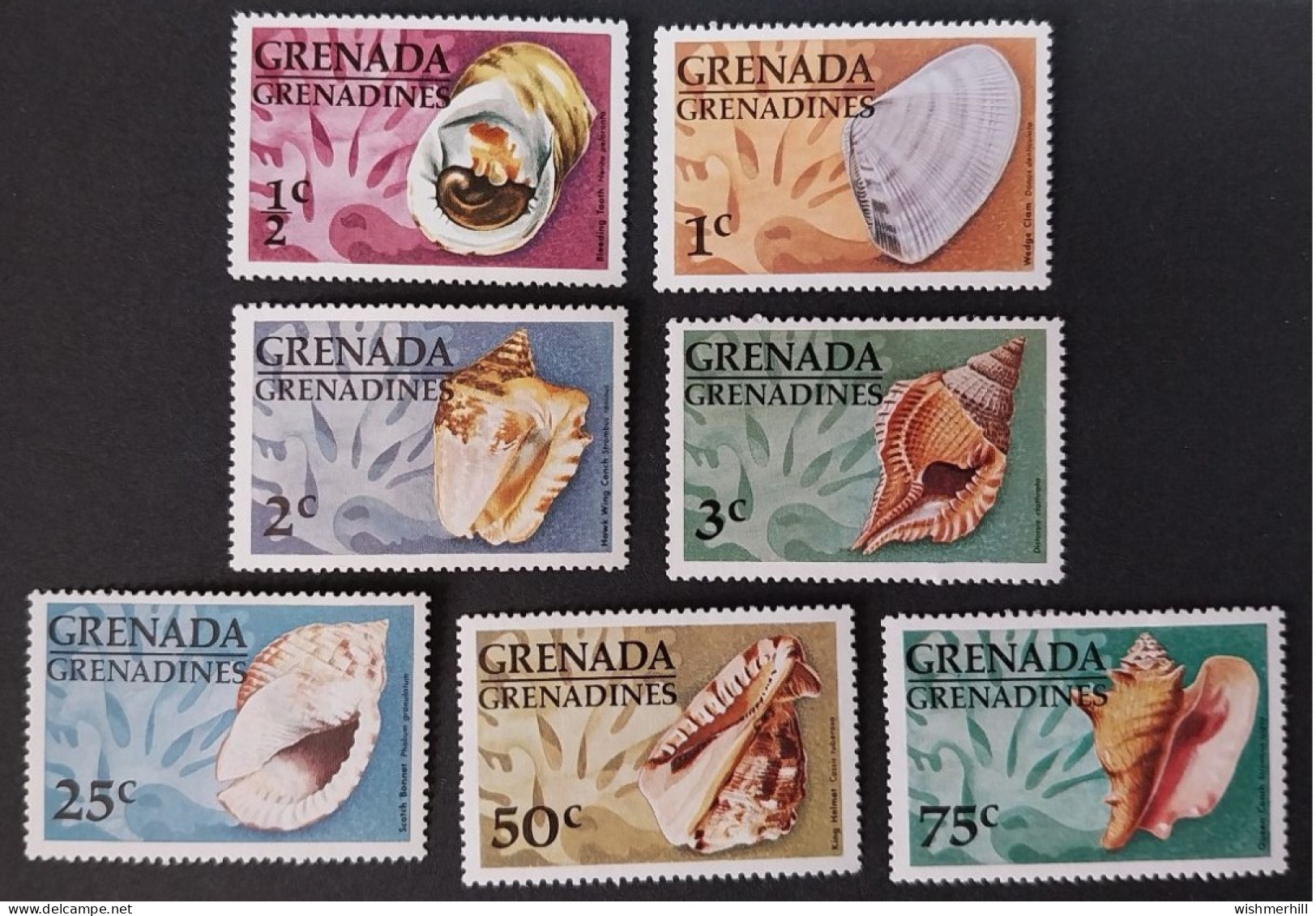 Coquillages Shells // Série Complète Neuve ** MNH ; Grenade Grenadines YT 125/131 (1976) Cote 4.50 € - Conchas