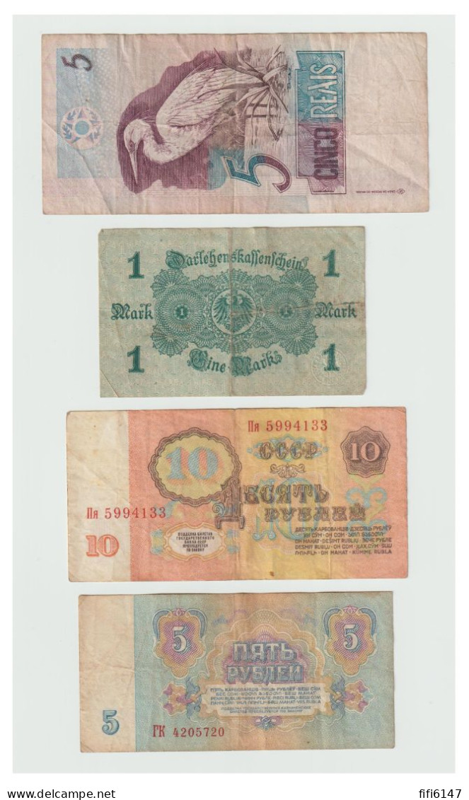 LOT DE 12 BILLETS DE DIVERS PAYS -- POUR ETAT VOIR SCAN -- - Mezclas - Billetes