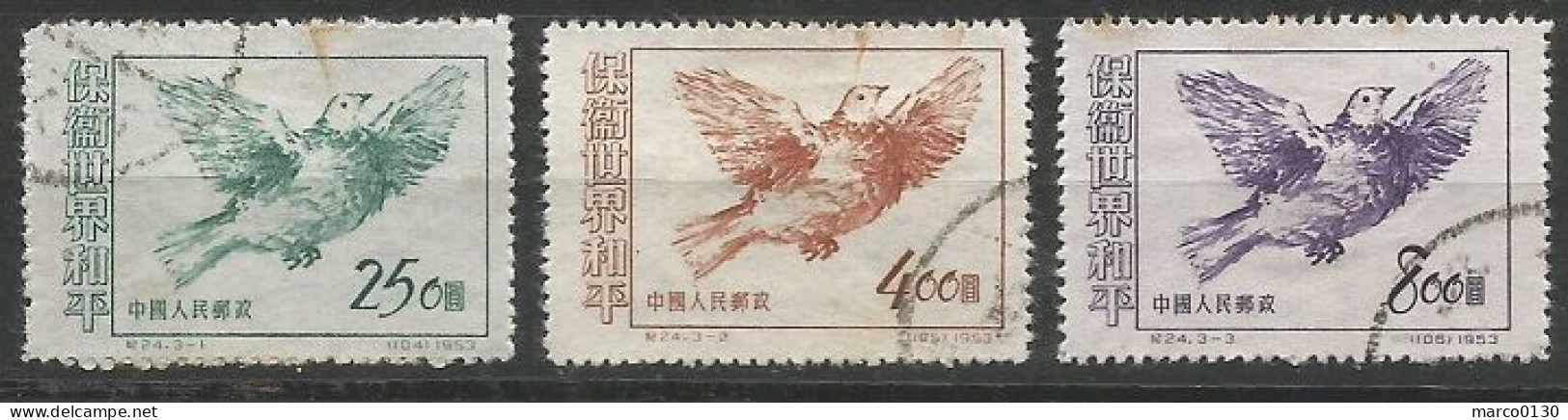 CHINE N° 987A + N° 987B + N° 987C OBLITERE - Used Stamps