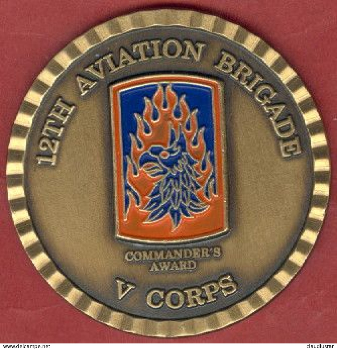 ** MEDAILLE  12th  AVIATION  BRIGADE  V  CORPS ** - 1939-45