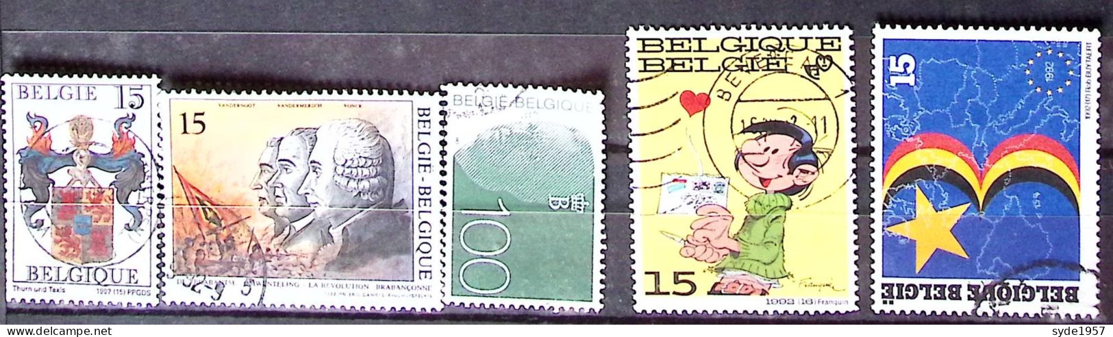 Belgique 1992 COB 2481, 2482, 2483, 2484, 2485,  Oblitérés - Gebraucht