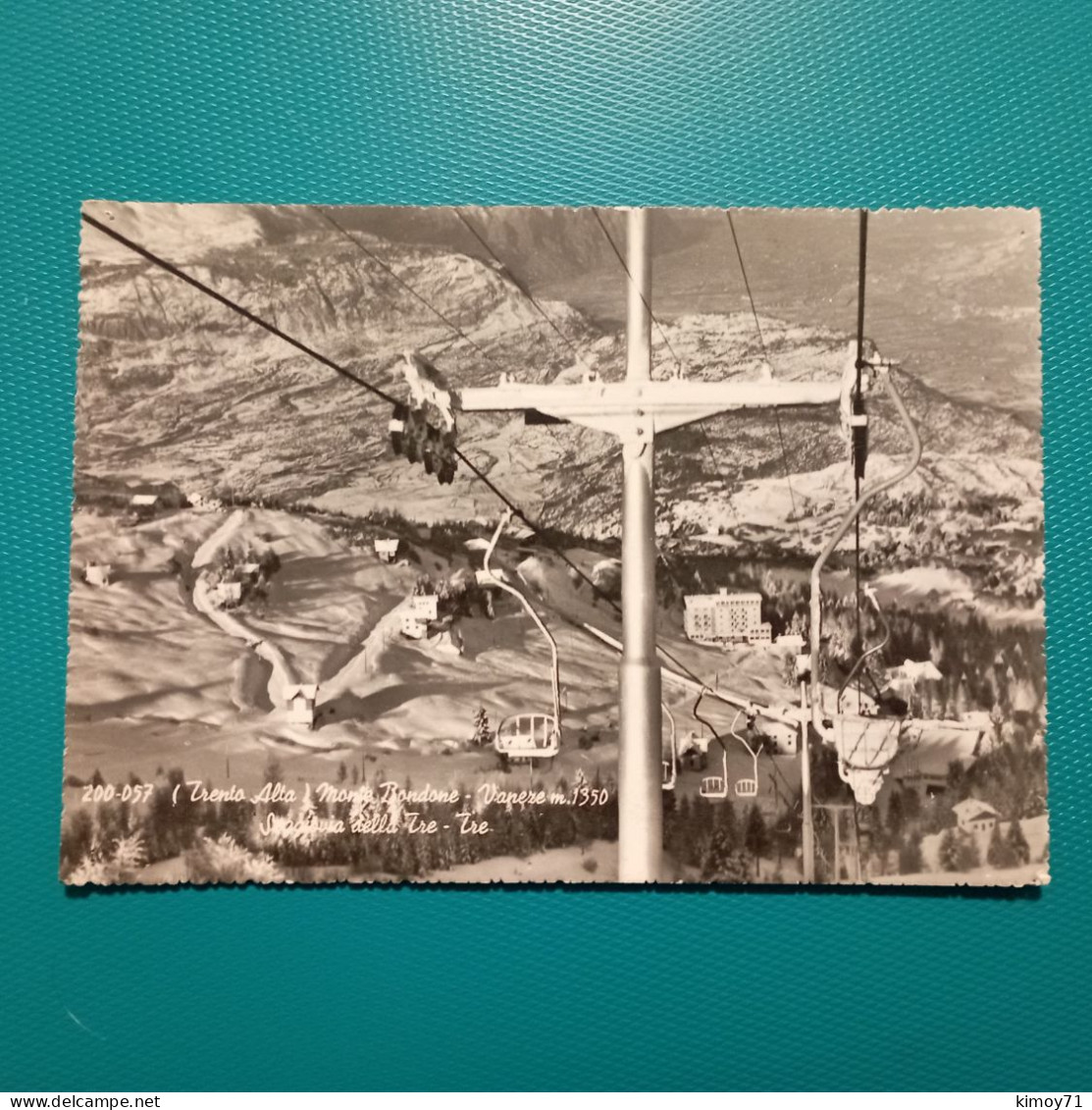 Cartolina Trento Alta - Monte Bondone - Varaze M. 1350 - Seggiovia Della Tre. Viaggiata 1964 - Trento